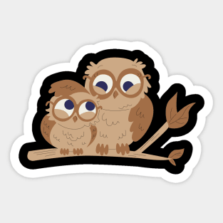 Owl Family Sticker